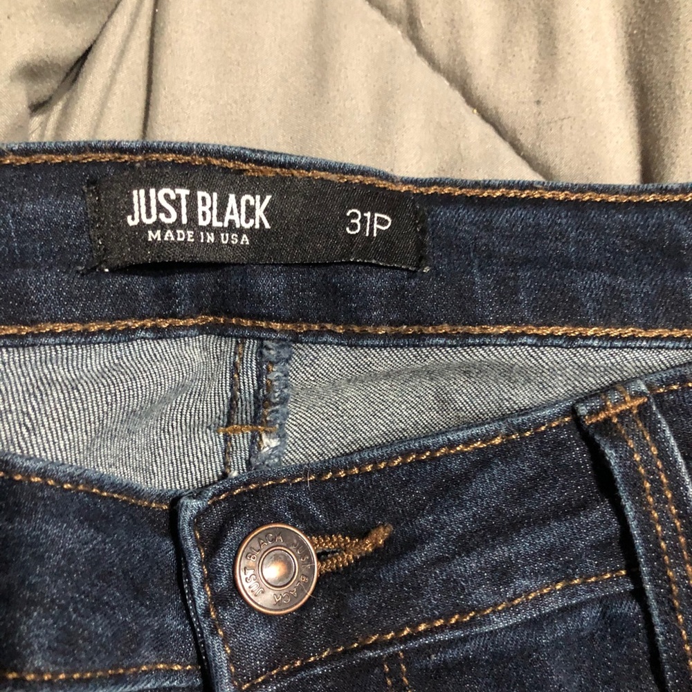 Size 31P just black jeans